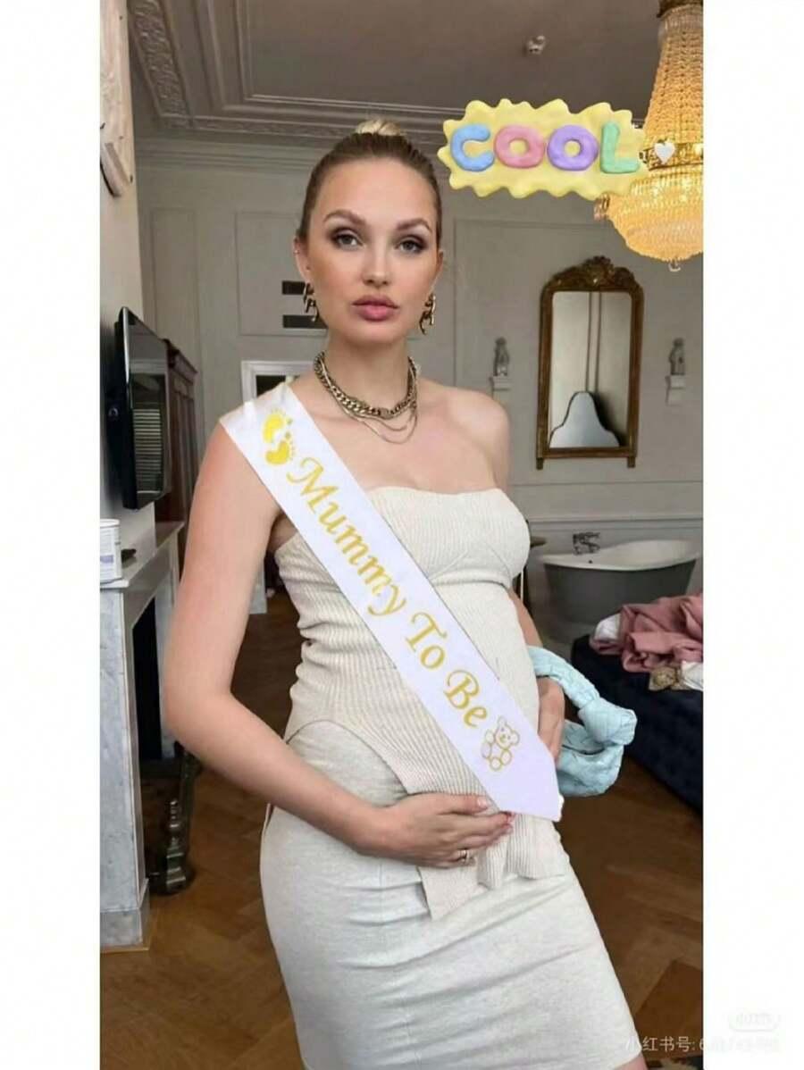 szarfy na baby shower dla rodziców 2szt 