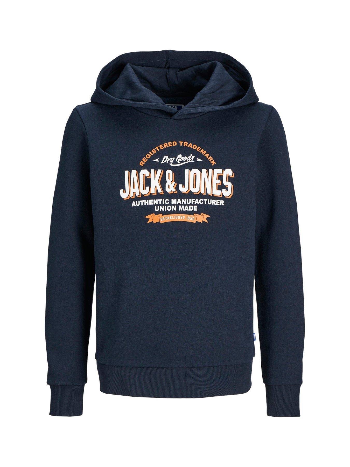 JACK&JONES BLUZA CHŁOPIĘCA KAPTUR LOGO 