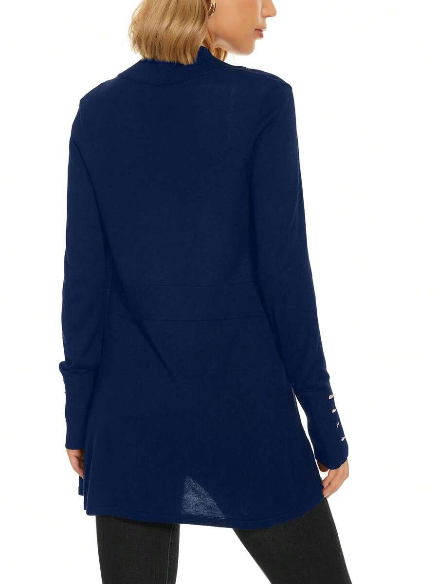 granatowy dzianinowy sweter 