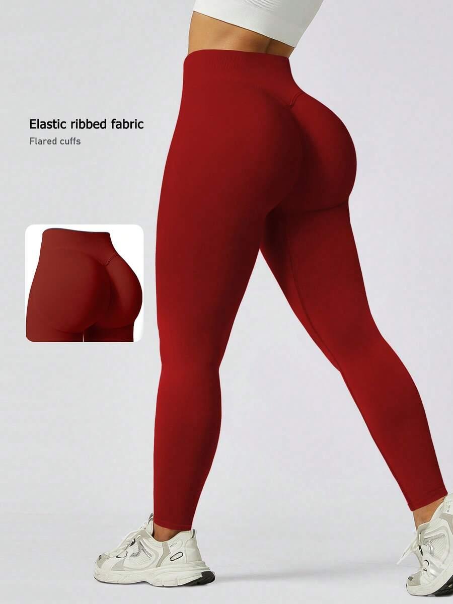 CZERWONE SPODNIE LEGGINSY