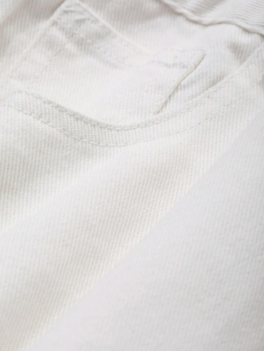 BIAŁE SPODNIE JEANS