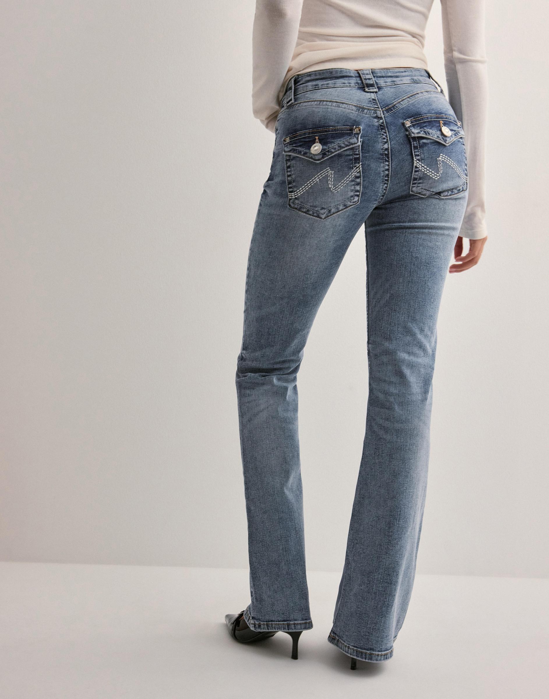 SPODNIE JEANS BOOTCUT Z Niskim stanem