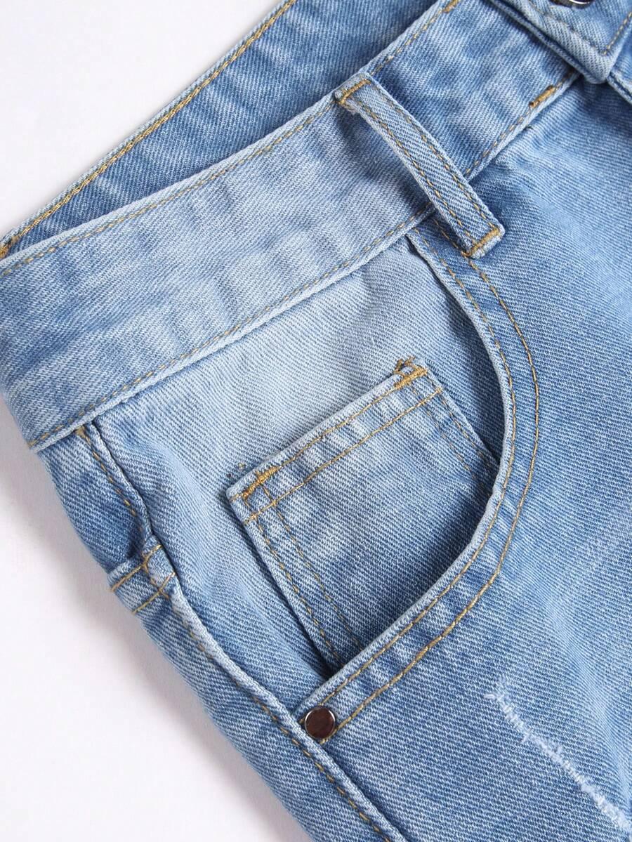 NIEBIESKIE SPODENKI JEANS