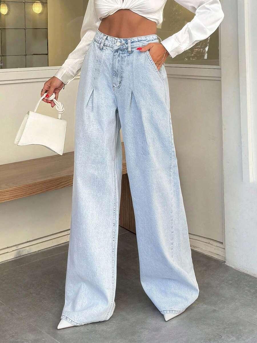 NIEBIESKIE SPODNIE JEANS
