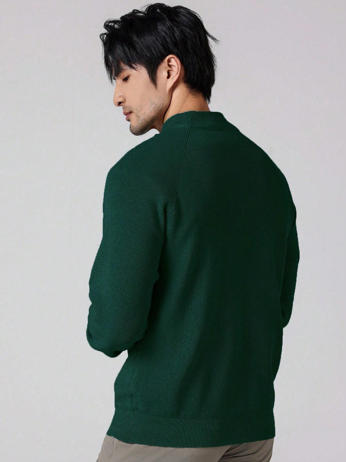 zielony sweter zip