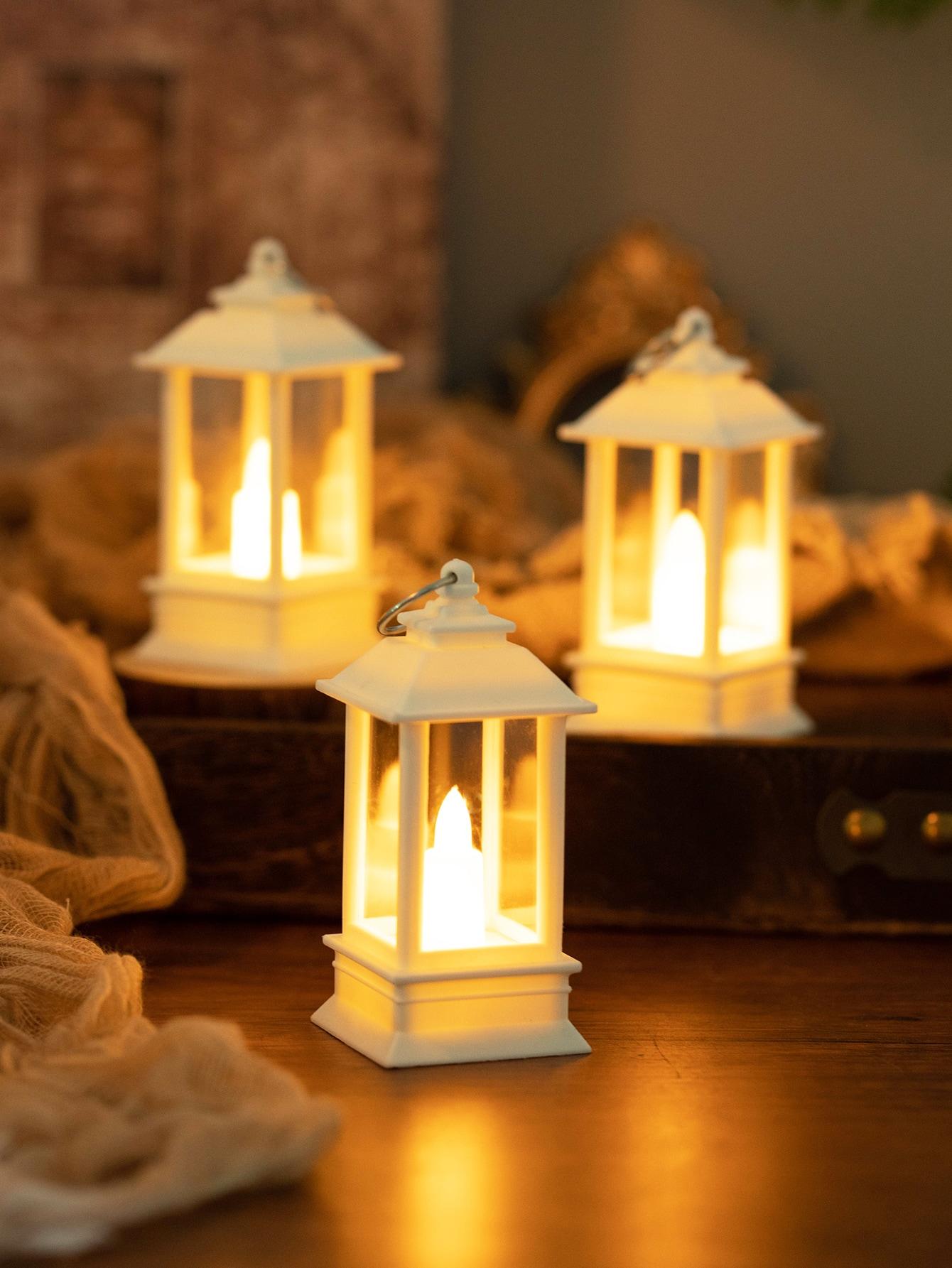 biała lampka nocna 4-pack