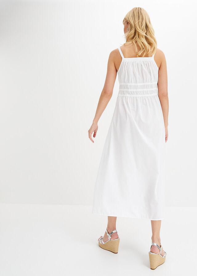 SUKIENKA BOHO MIDI Z KWADRATOWYM DEKOLTEM