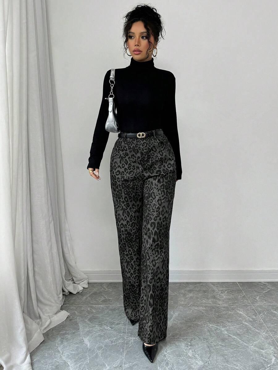 spodnie animal print 