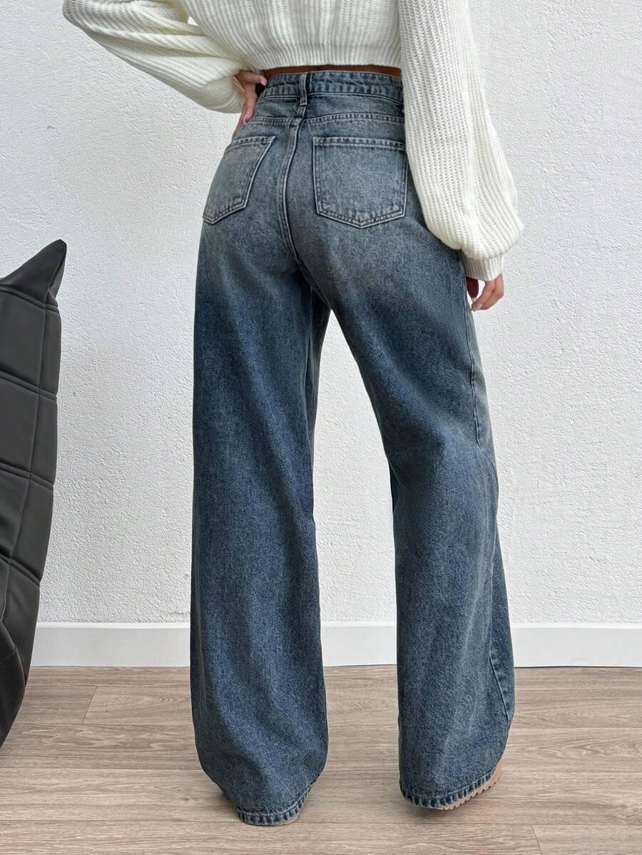 SPODNIE JEANS WYSOKI STAN