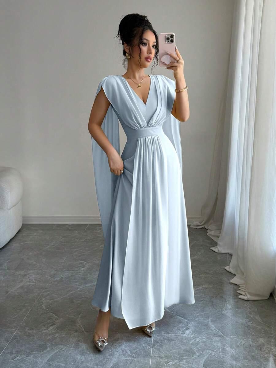 NIEBIESKA MAXI SUKIENKA 