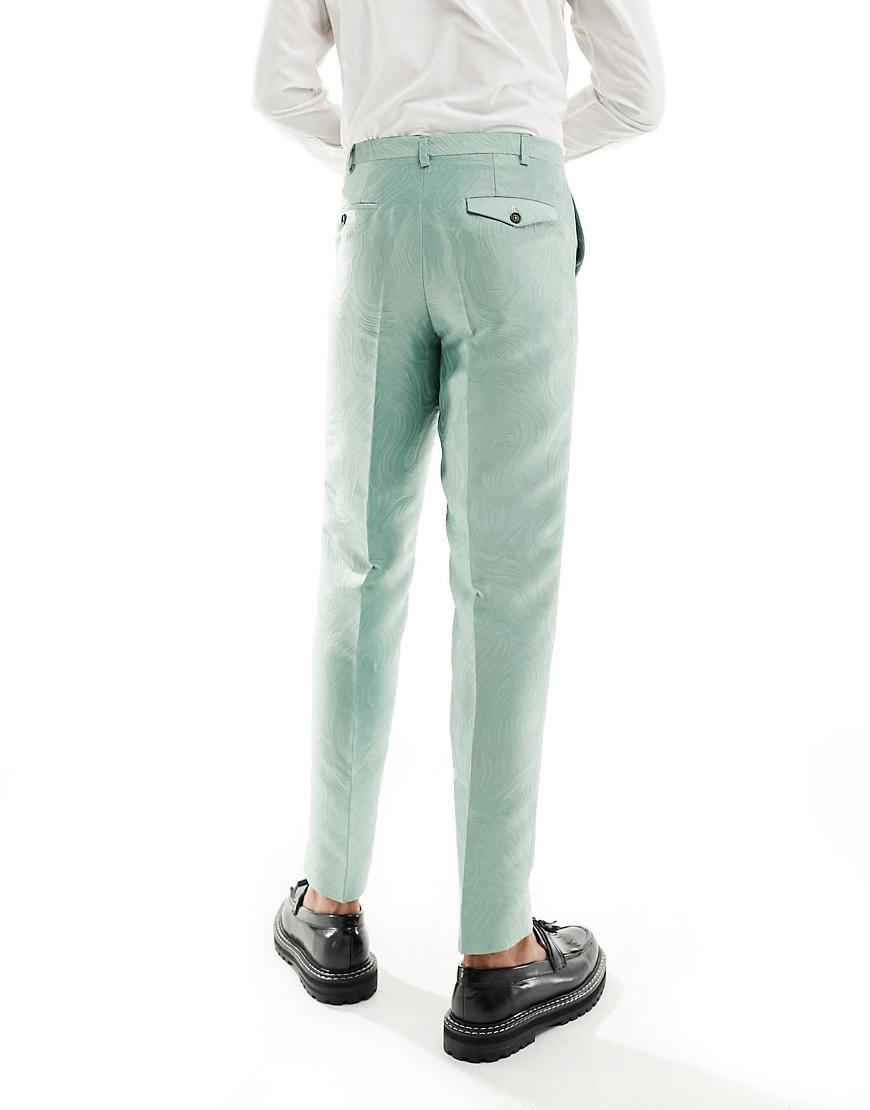 zielone eleganckie spodnie tekstura