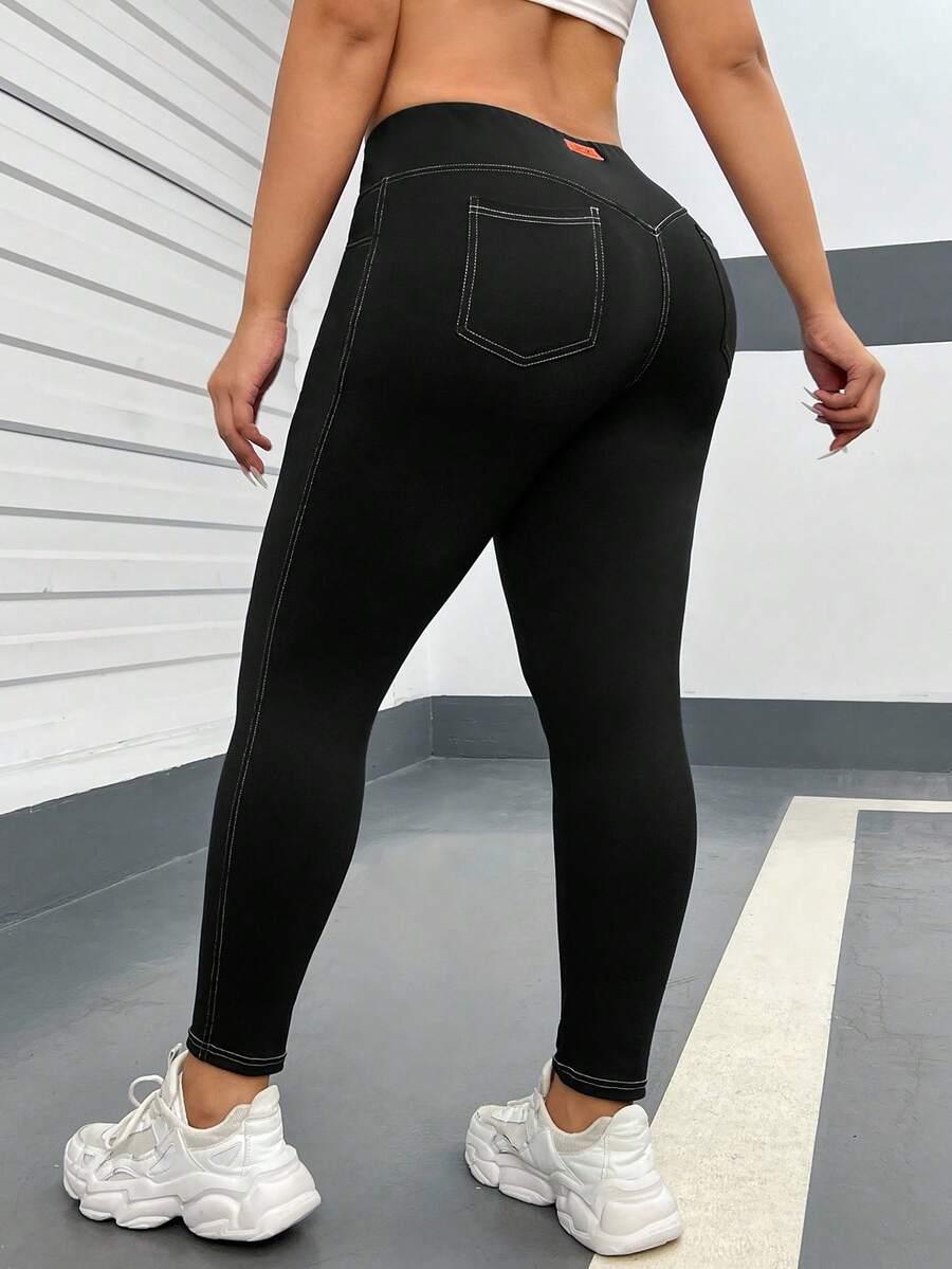 czarne legginsy wysoki stan 