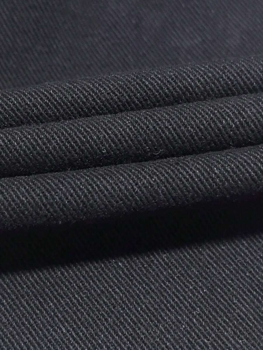 CZARNE SPODNIE JEANS
