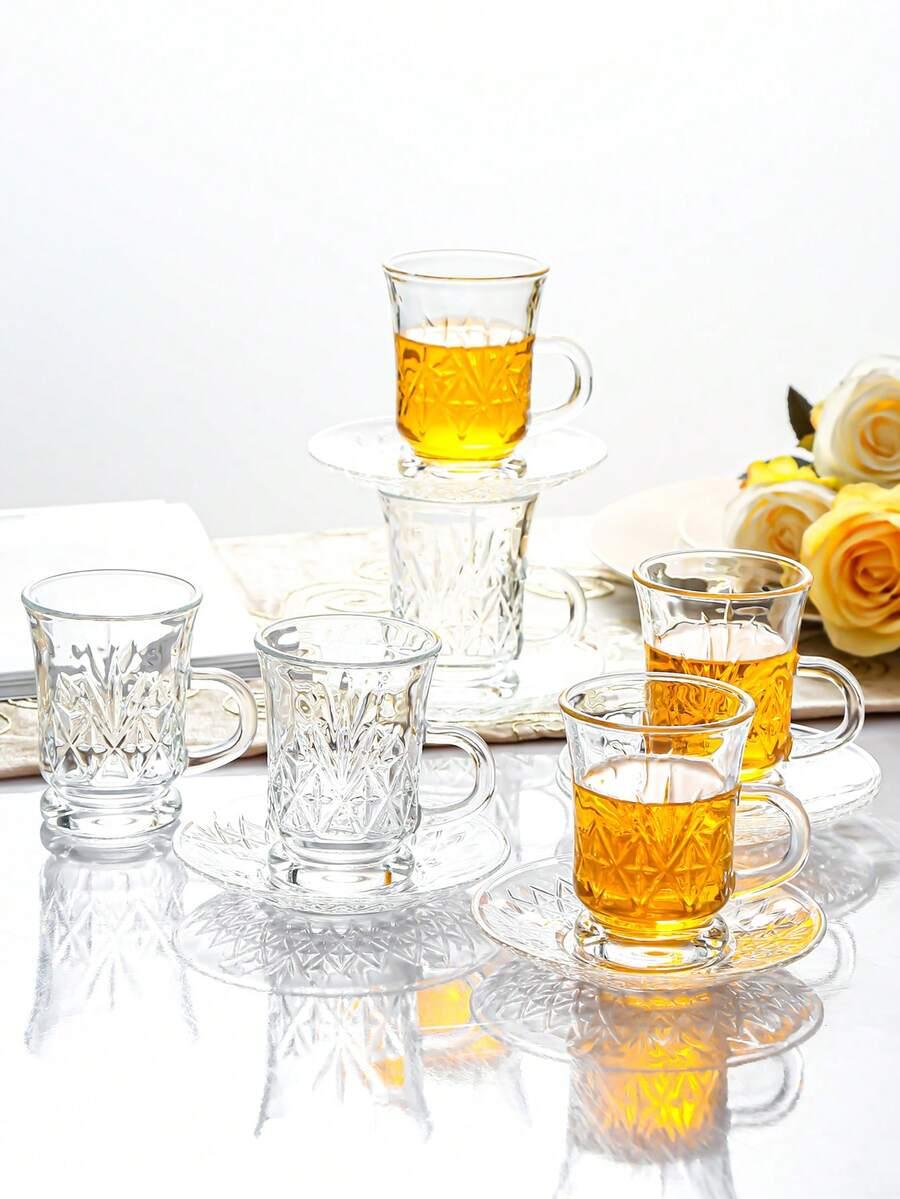 zestaw filiżanki talerzyki 6-pack