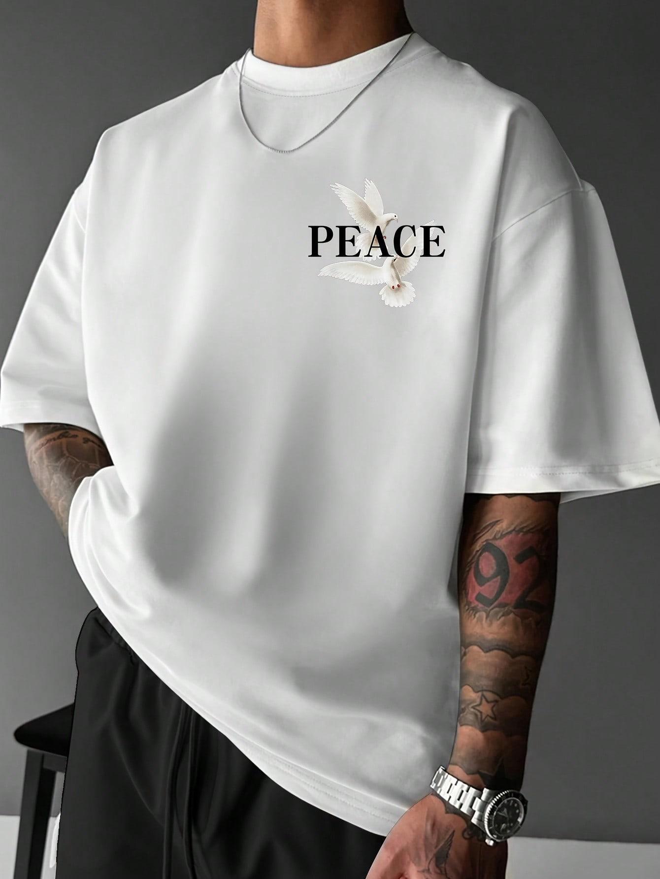 T-SHIRT MĘSKI  Z NADRUKIEM