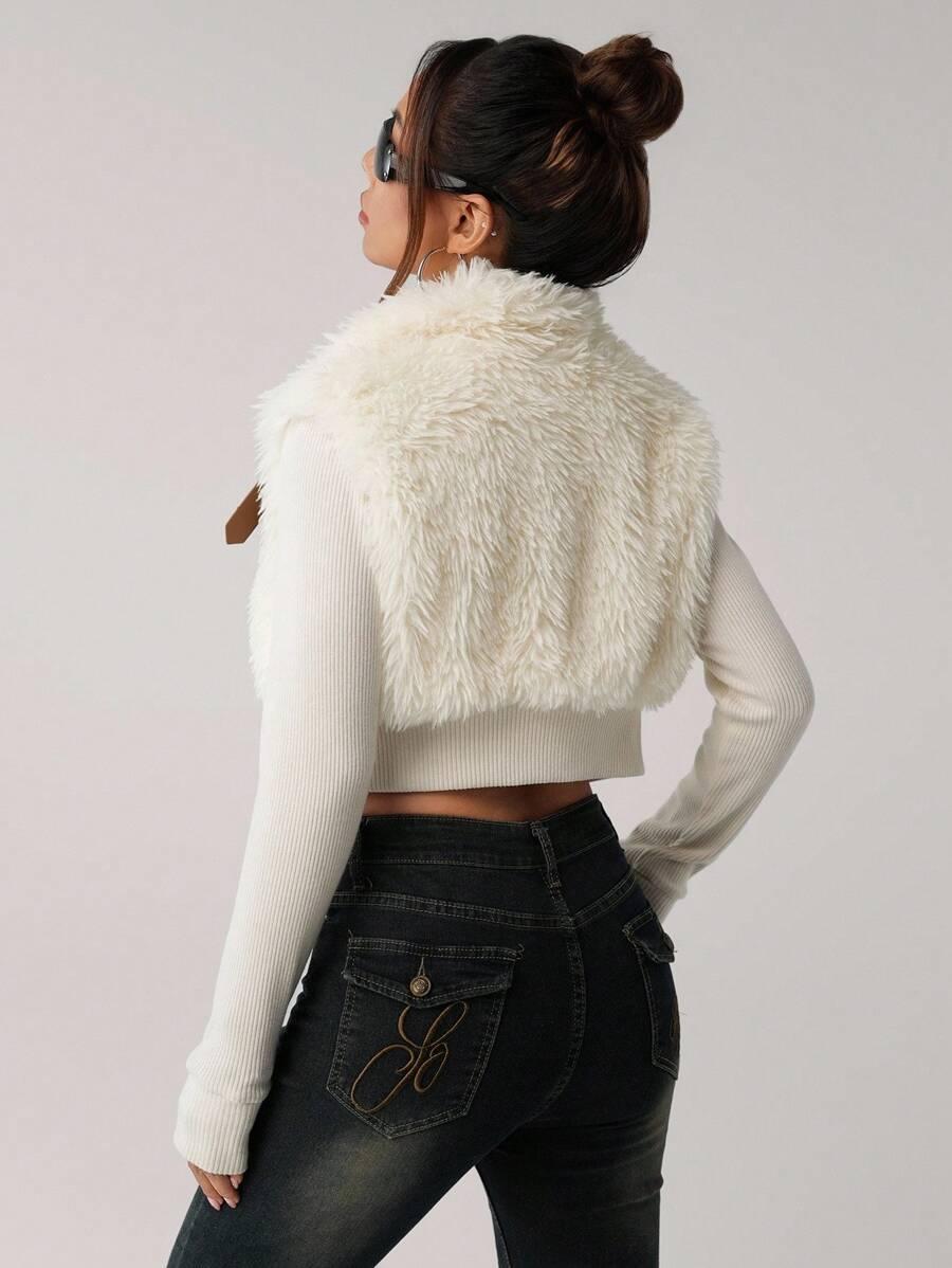 BLUZA Z FUTREM