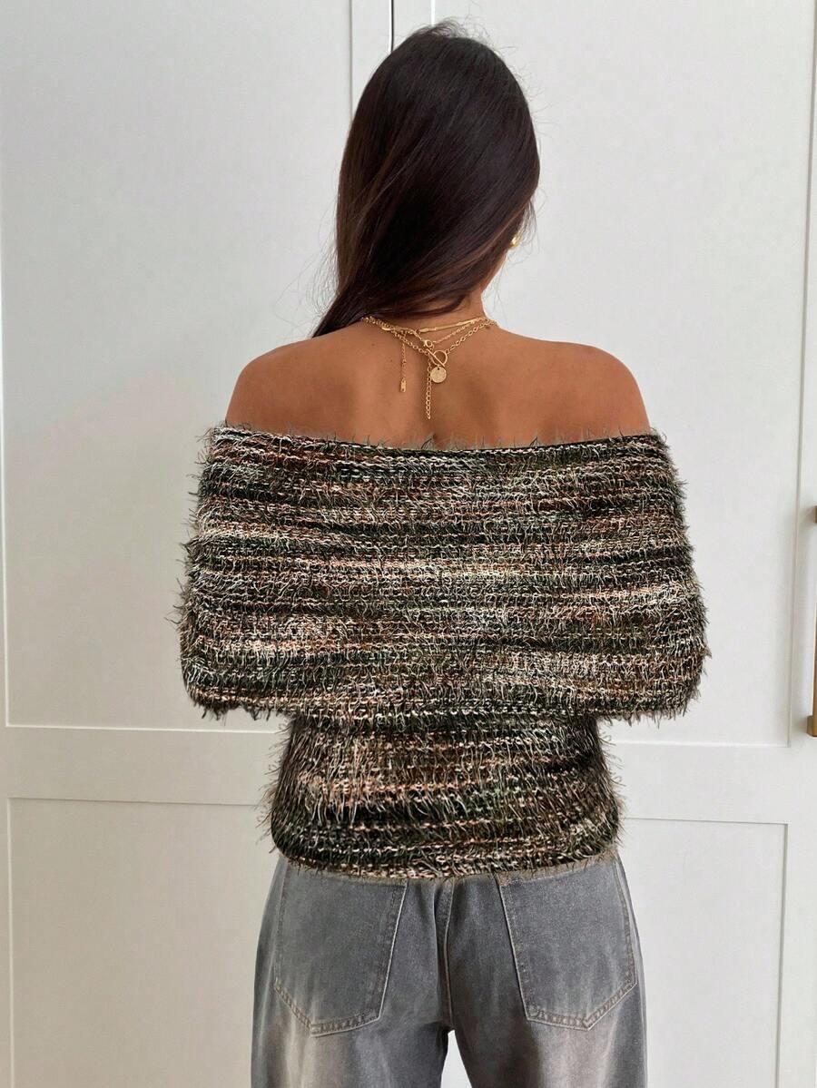 sweter odkryte ramiona