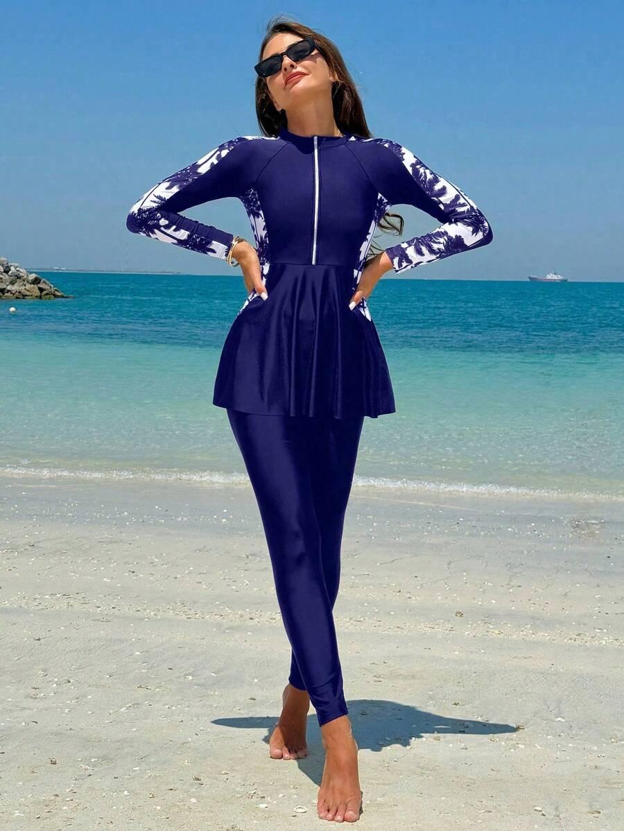 DWUCZĘŚCIOWY STRÓJ KĄPIELOWY BLUZA SPODNIE