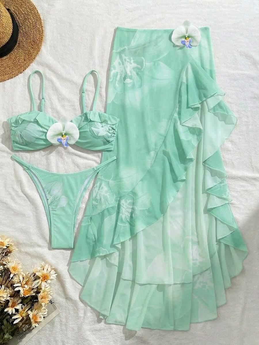 KOMPLET DWUCZĘŚCIOWY STRÓJ KĄPIELOWY SARONG