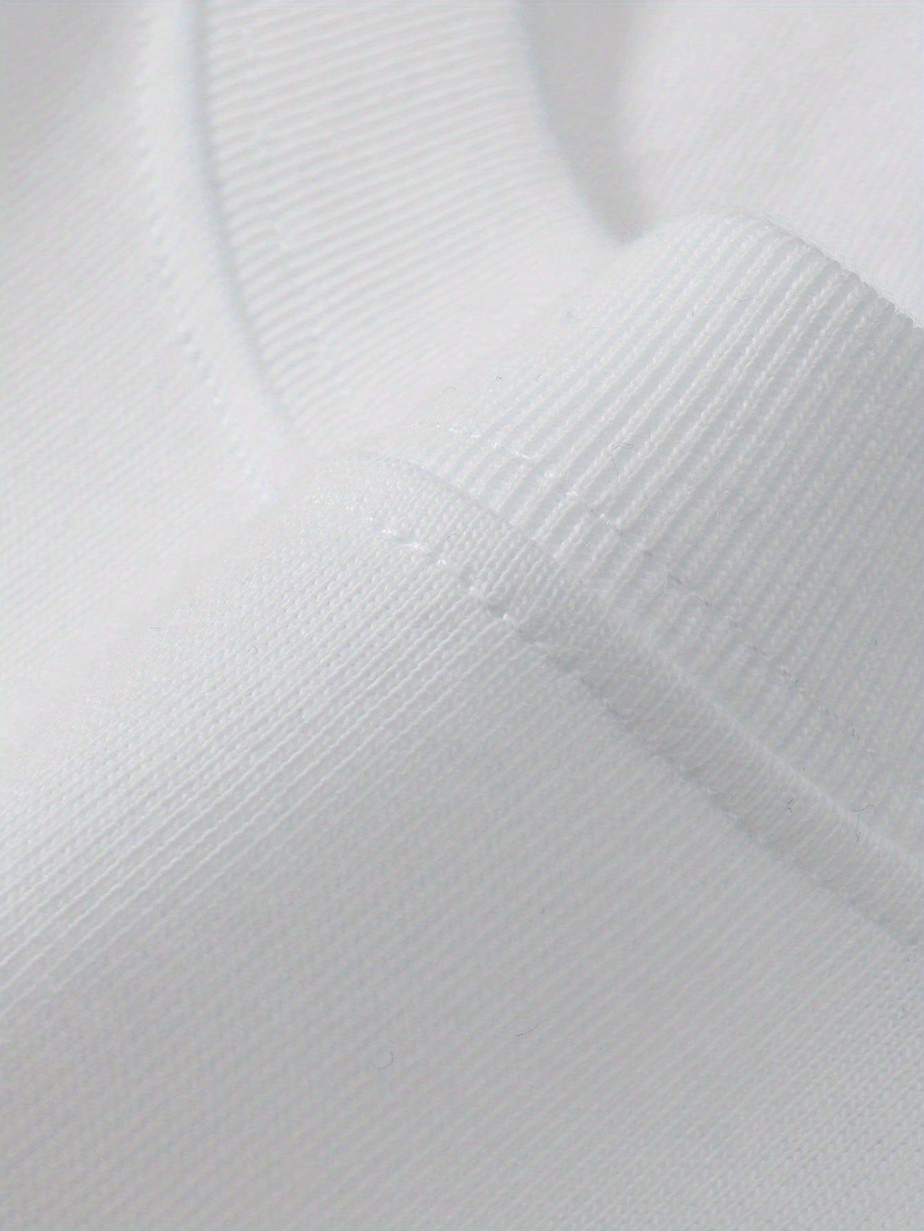biały t-shirt print