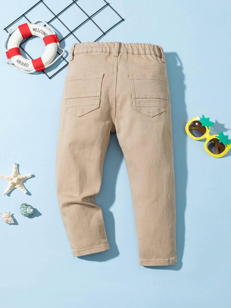BEŻOWE SPODNIE JEANS