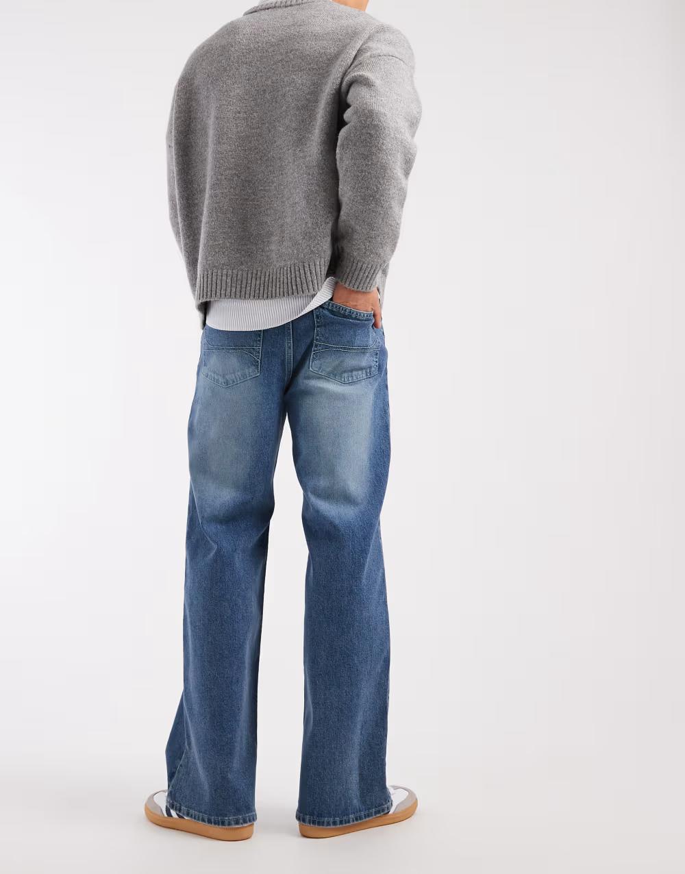 NIEBIESKIE SPODNIE JEANS
