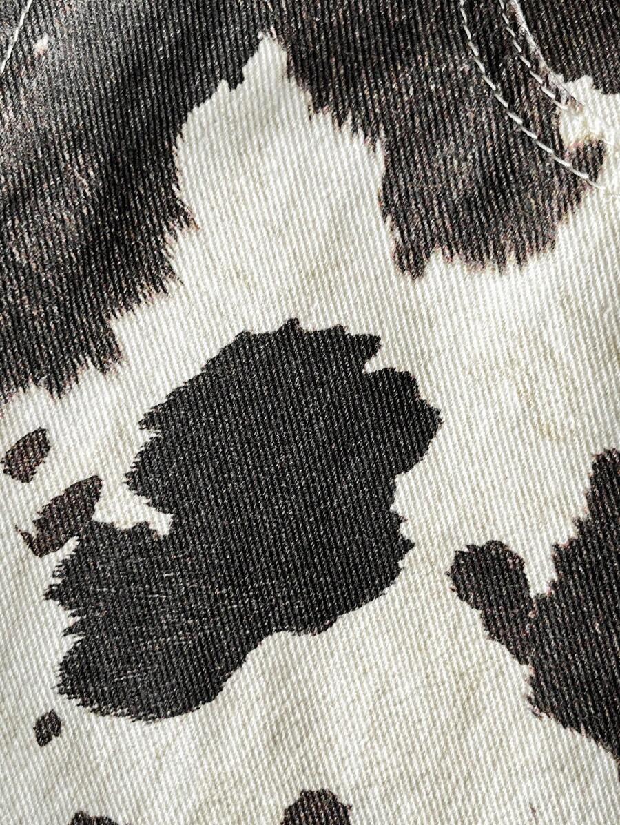 spodenki jeans animal print