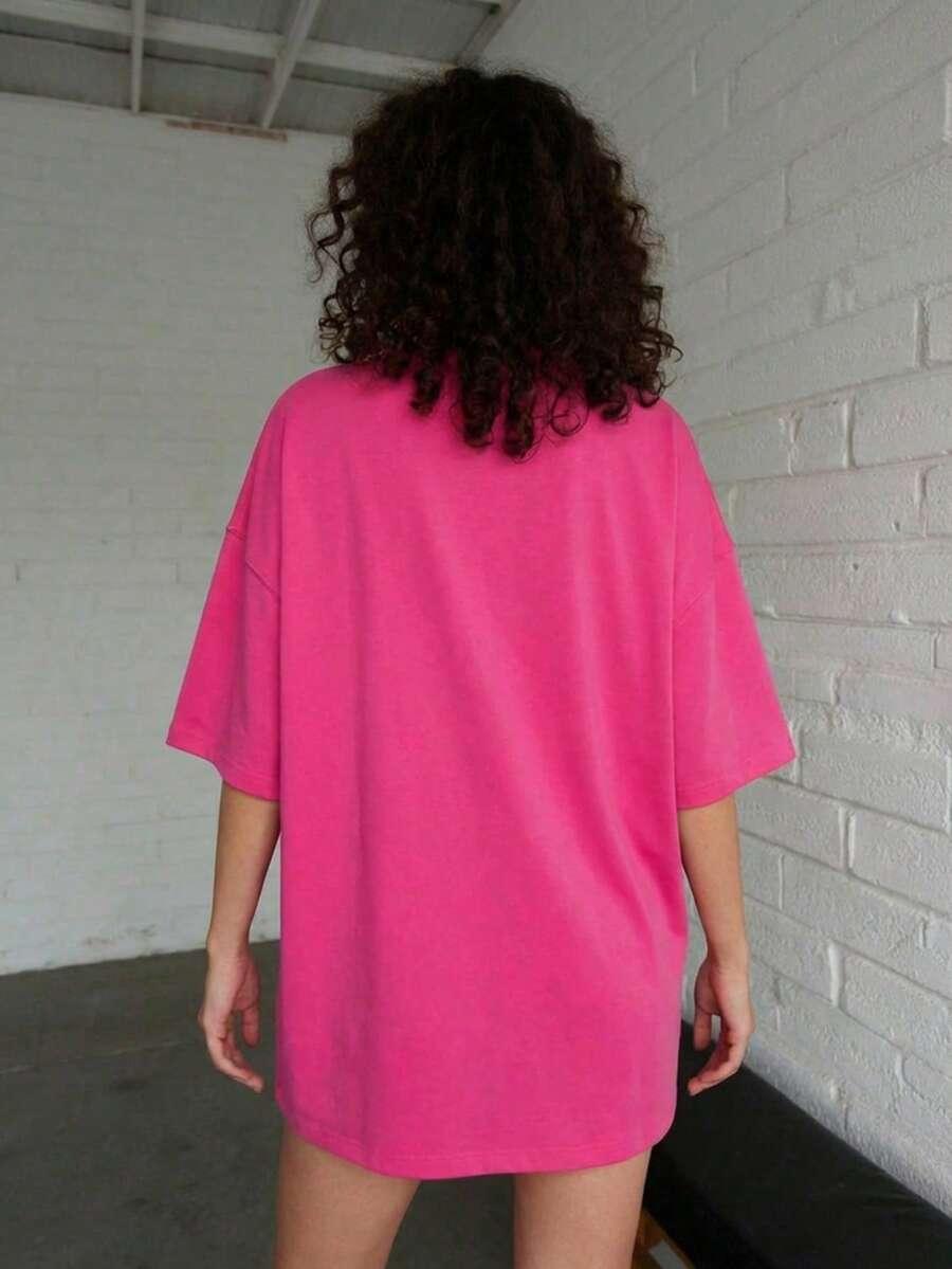 RÓŻOWA BLUZKA OVERSIZE