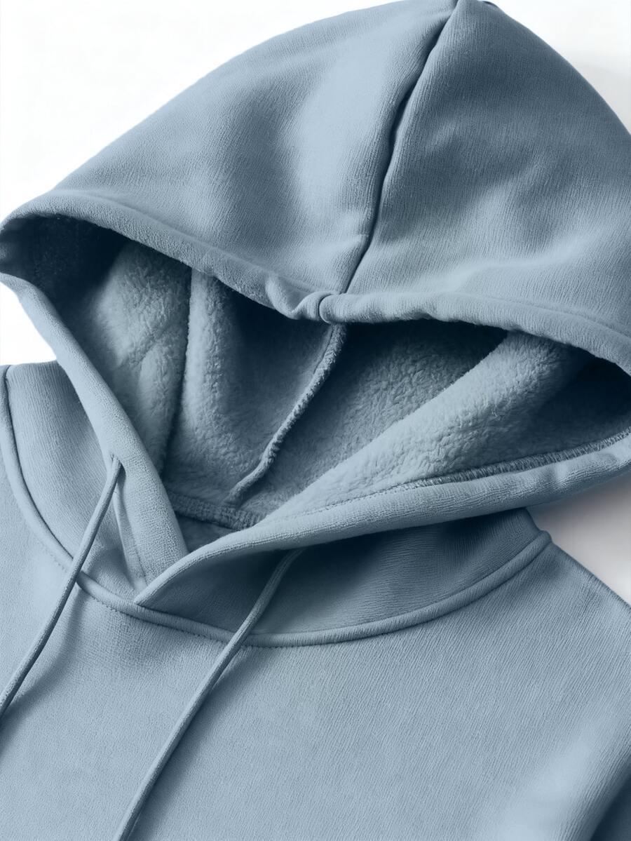 NIEBIESKA BLUZA Z KAPTUREM