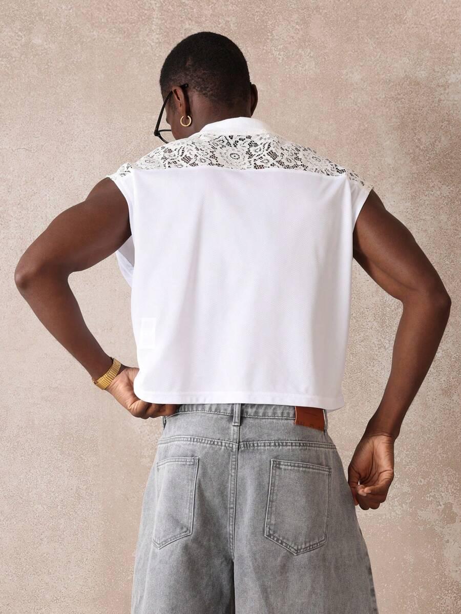 t-shirt koronka print