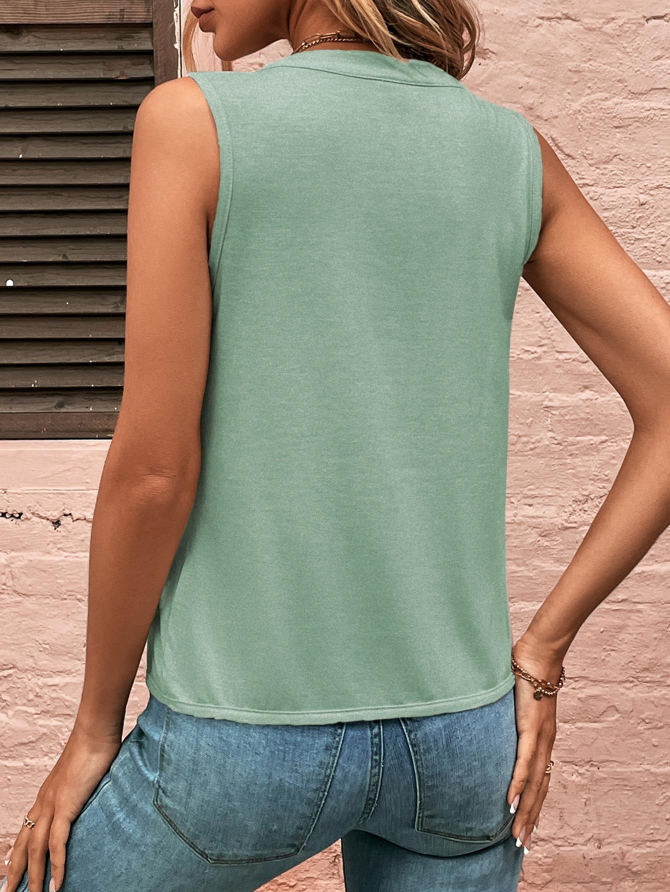 bluzka plisy v-neck