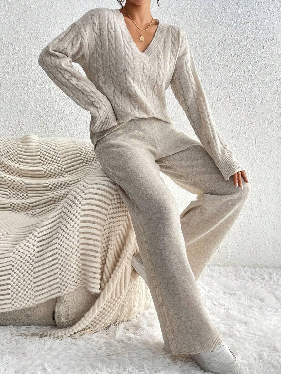 sweter spodnie komplet