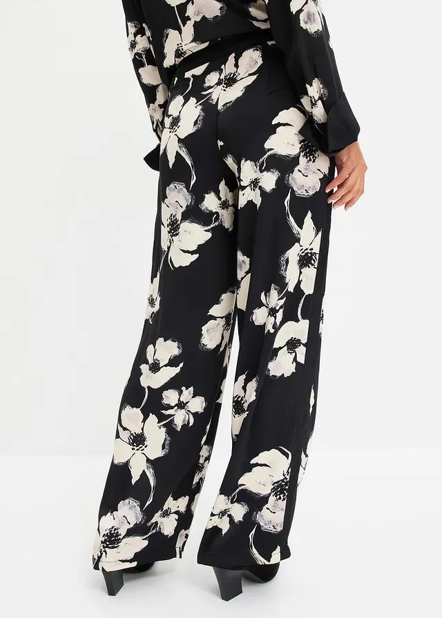 SPODNIE DAMSKIE CASUAL PALAZZO WZÓR