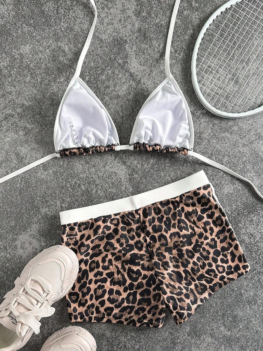 DWUCZĘŚCIOWY STRÓJ KĄPIELOWY ANIMAL PRINT