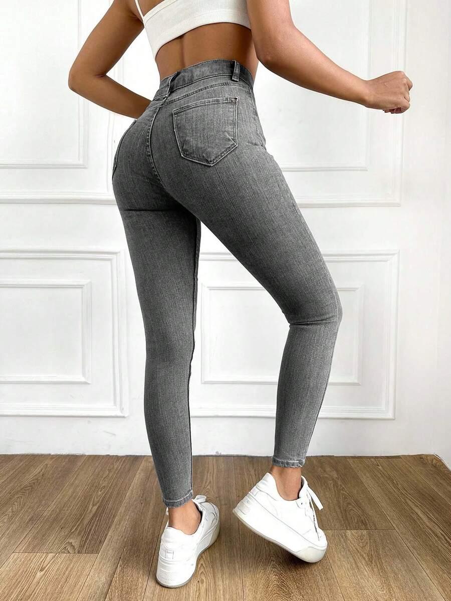 SZARE JEANSY RURKI