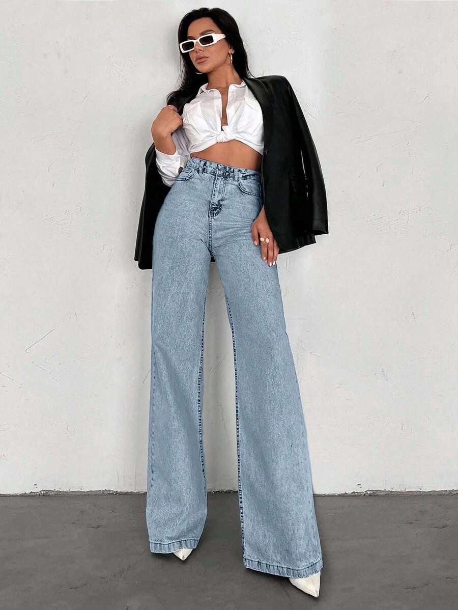 NIEBIESKIE SPODNIE JEANS 