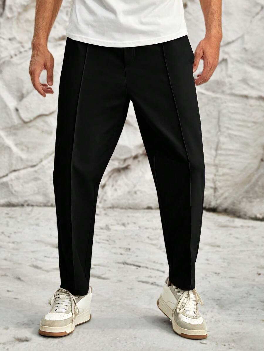 czarne spodnie casual
