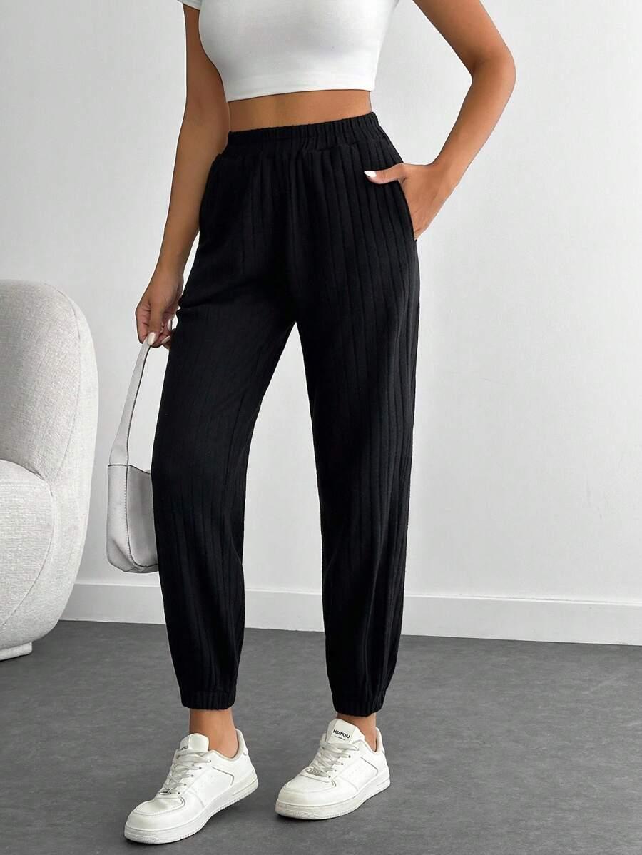 CZARNE SPODNIE CASUAL 