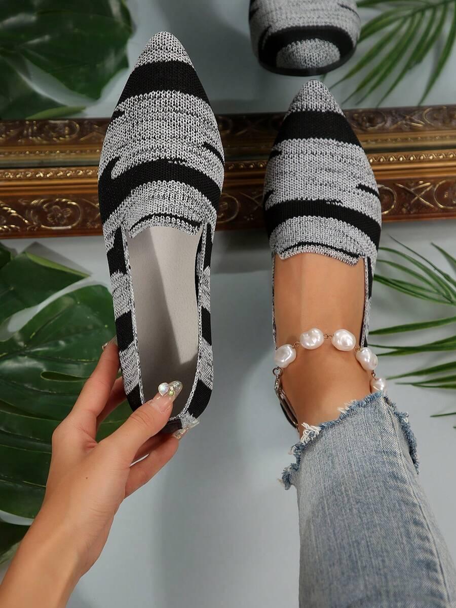 biało-czarne półbuty casual