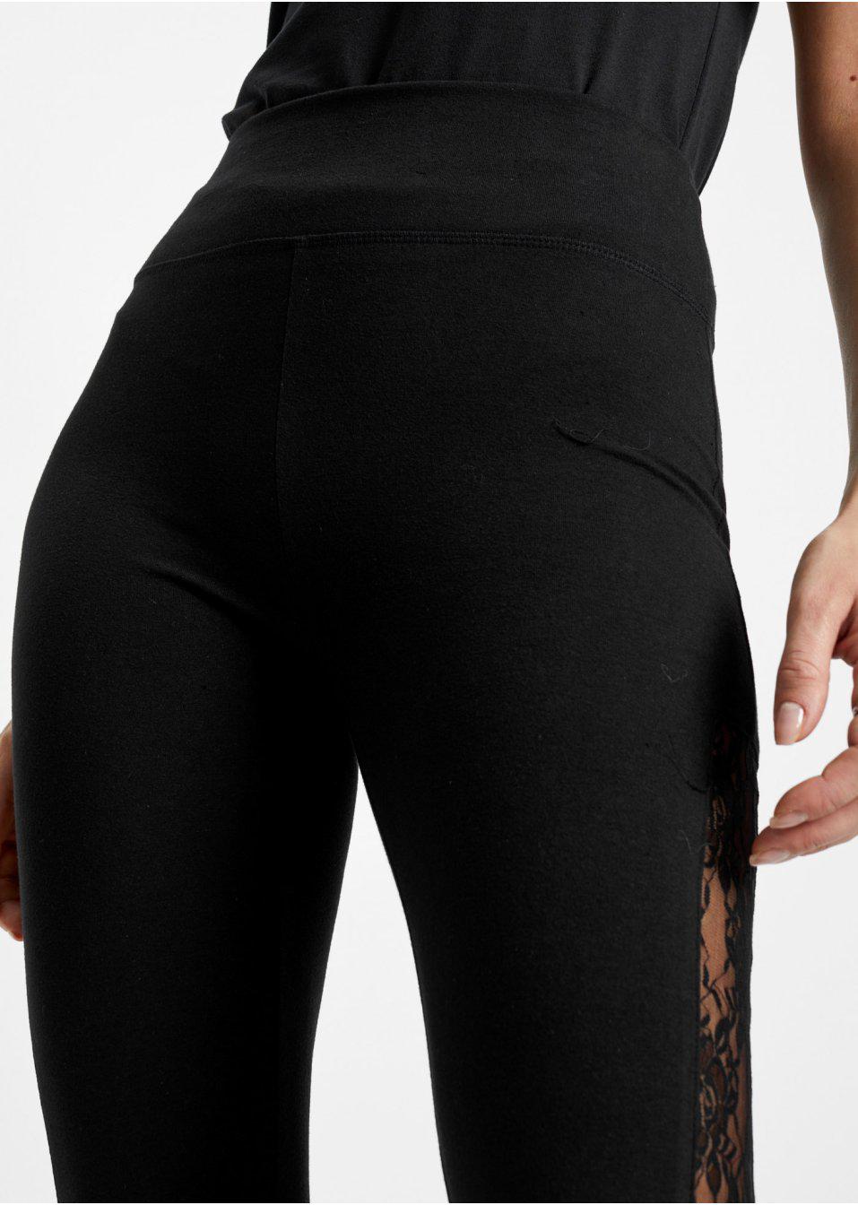 LEGGINSY Z KORONKĄ