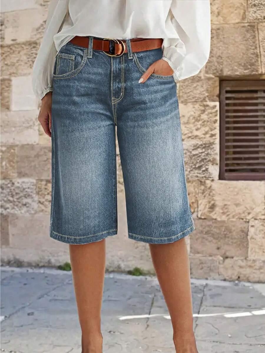 niebeskie jeansowe spodnie 