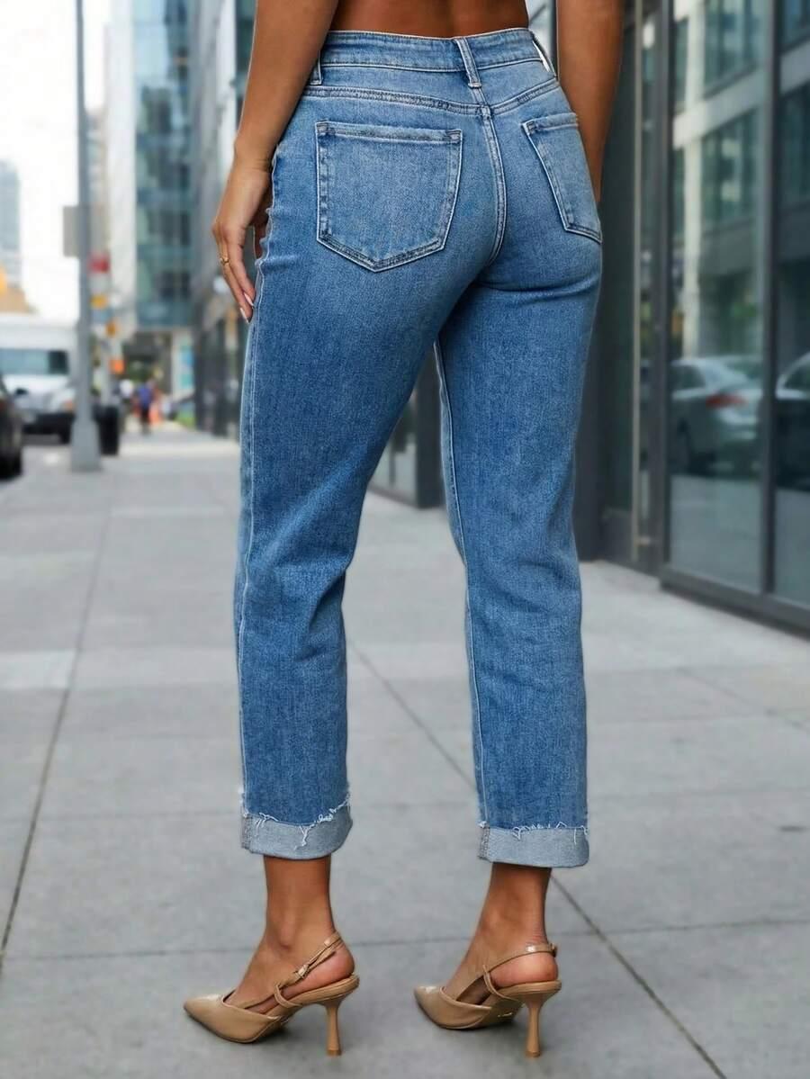 NIEBIESKIE SPODNIE JEANS 