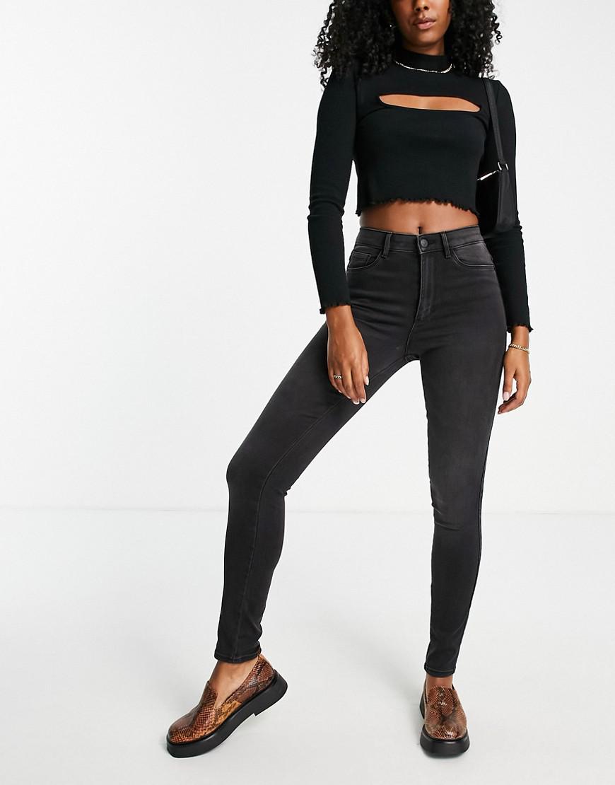 SPODNIE JEANS RURKI WYSOKI STAN