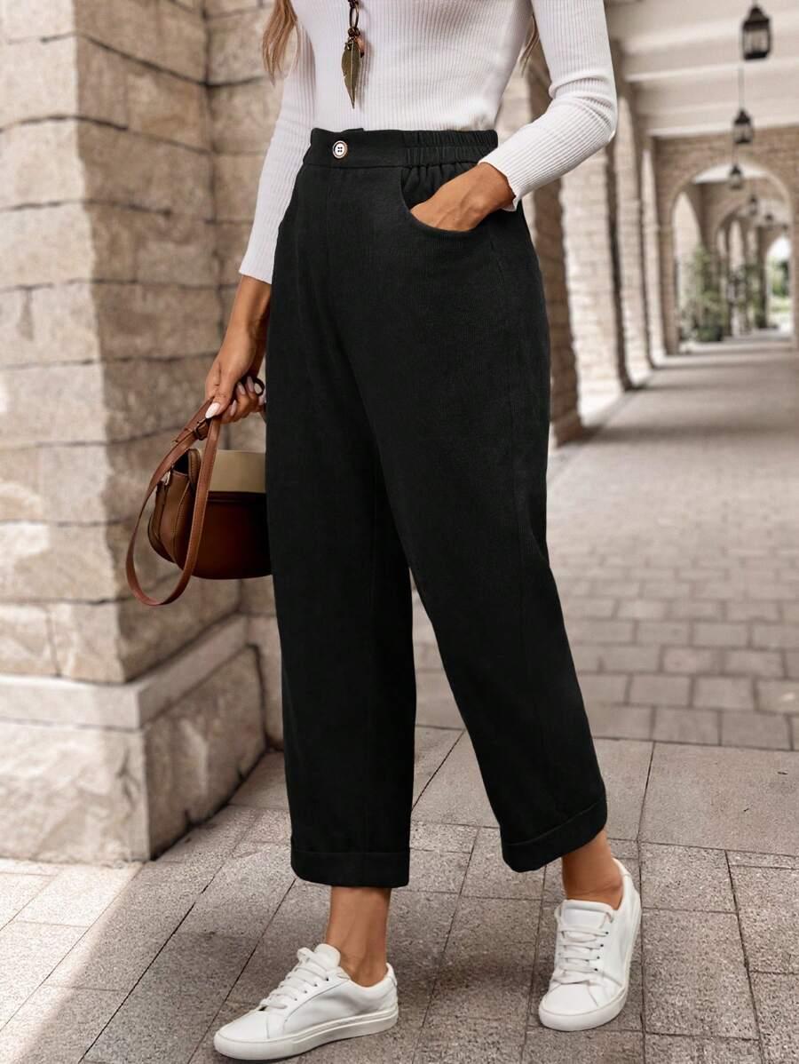 CZARNE SPODNIE CASUAL