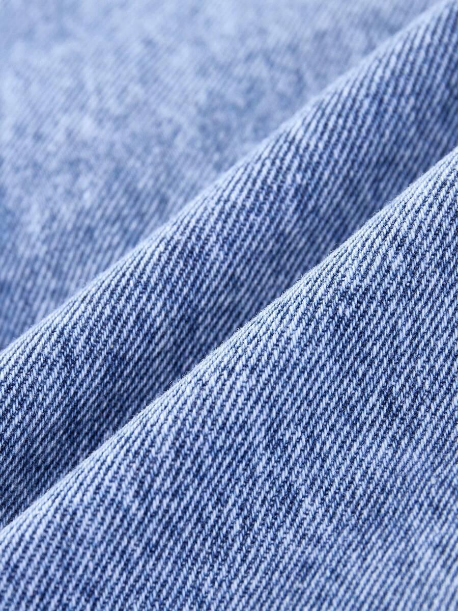 niebieskie spodnie jeans kieszenie 