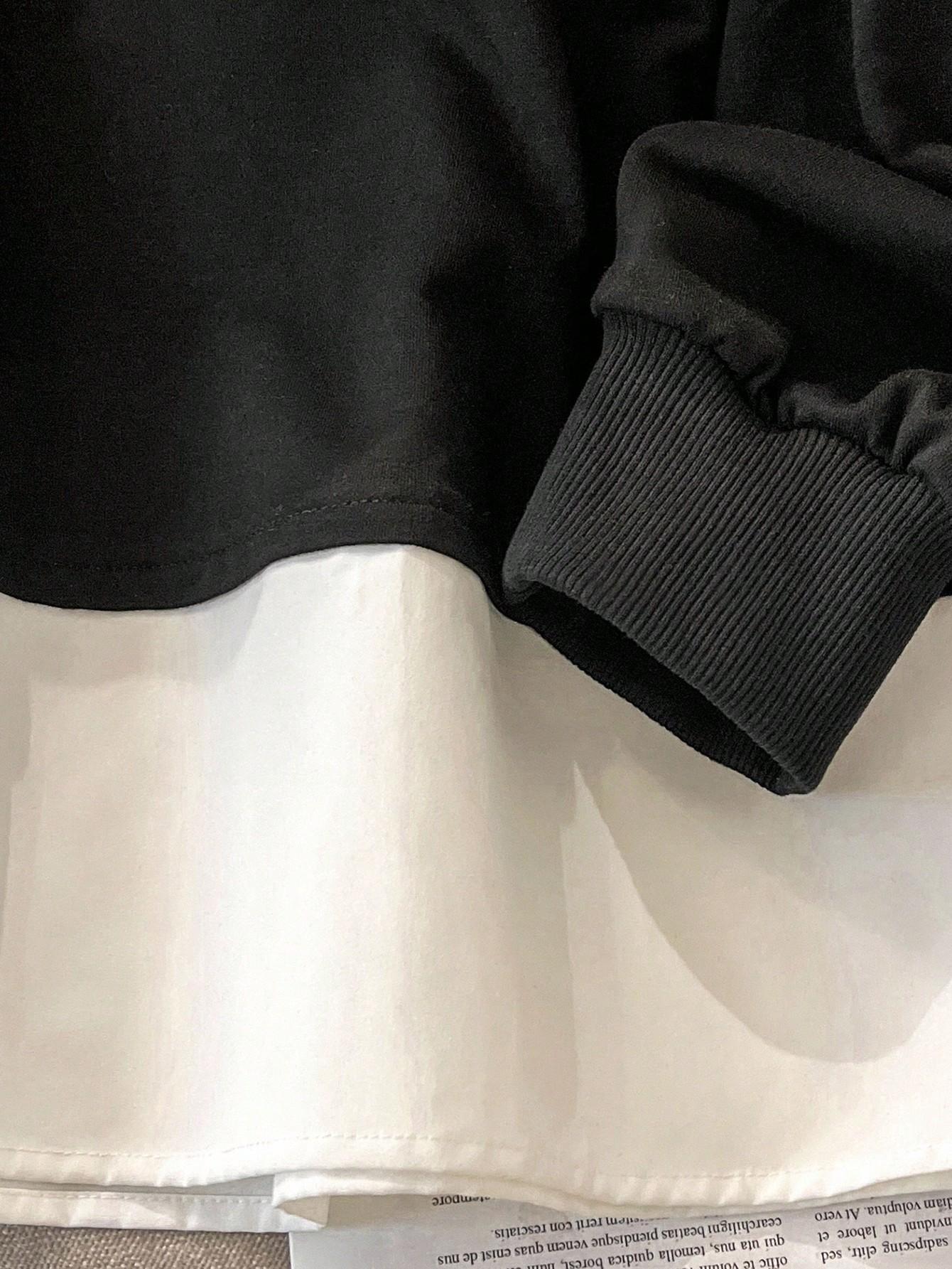 CZARNA BLUZA ZDOBIENIE