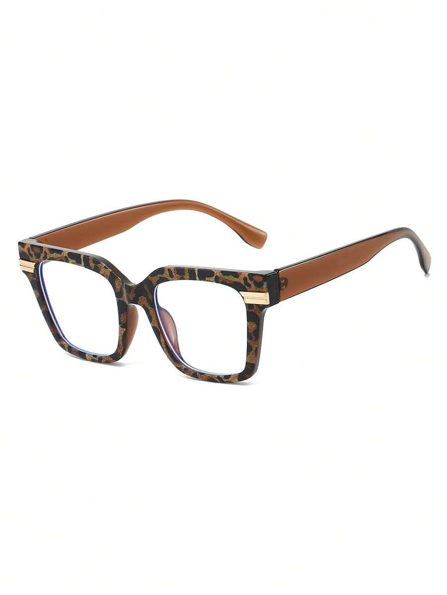 okulary zerówki animal print