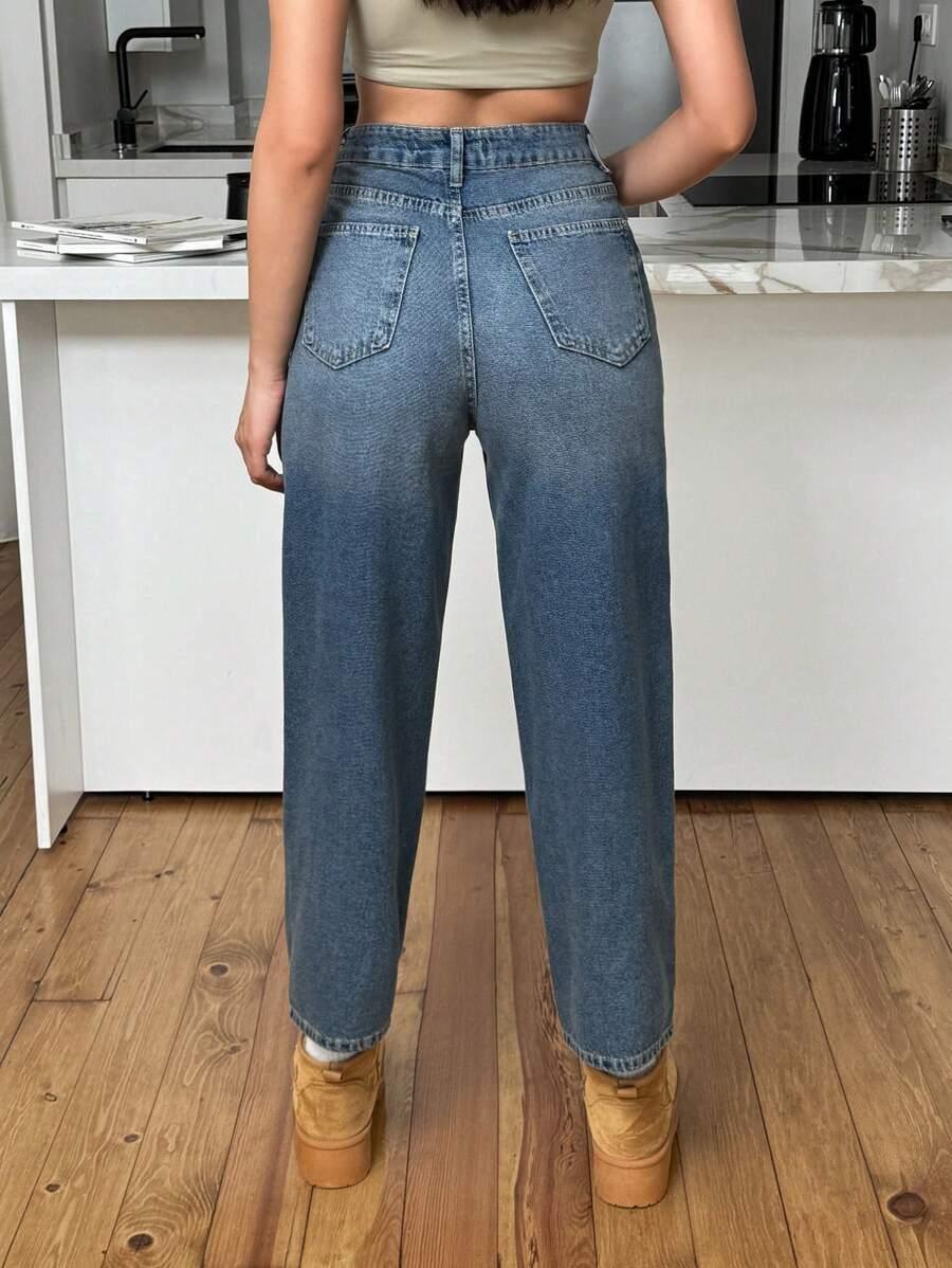 NIEBIESKIE SPODNIE JEANS