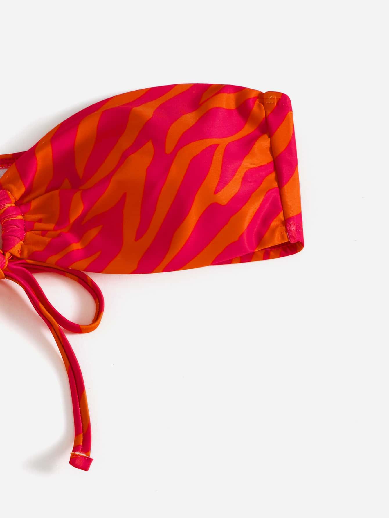 DWUCZĘŚCIOWY STRÓJ KĄPIELOWY ANIMAL PRINT