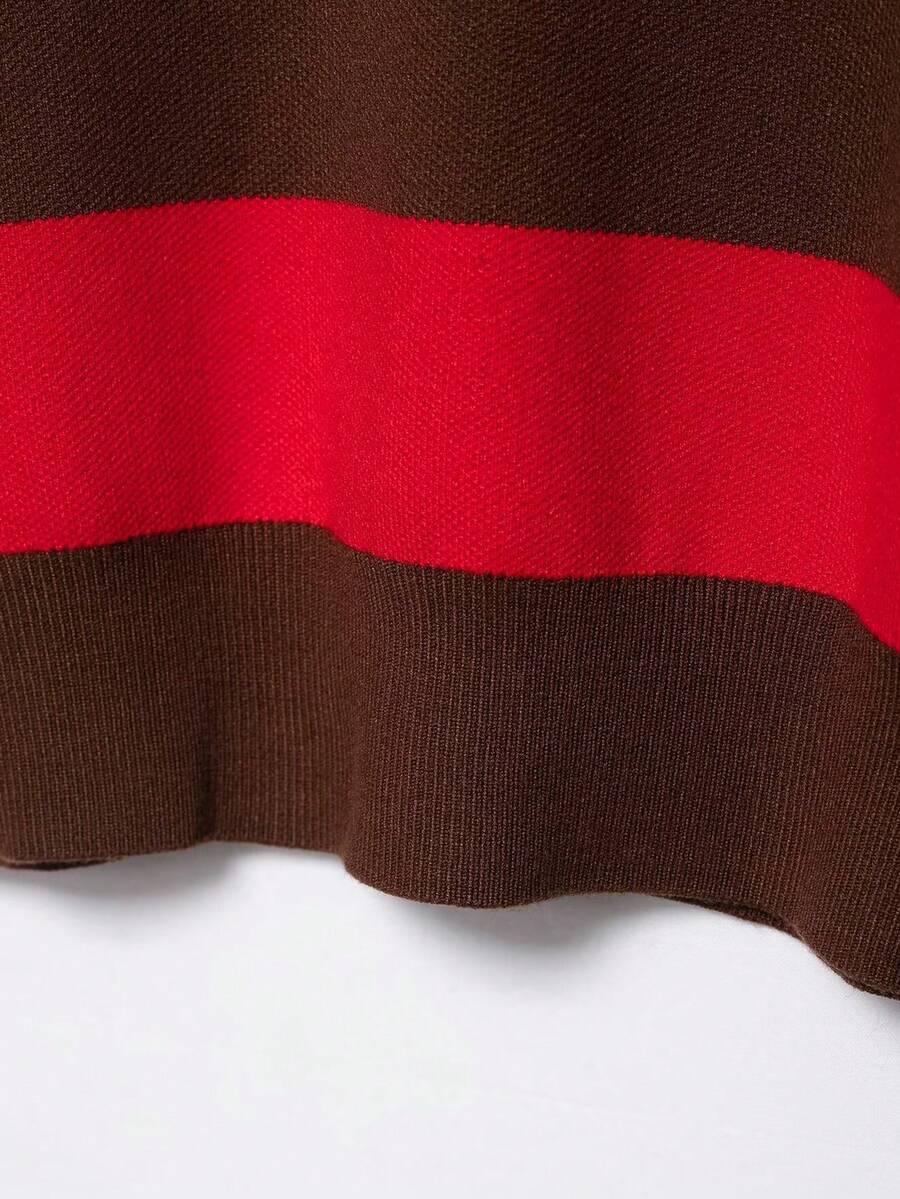 sweter w paski